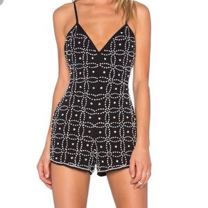 NBD crystallized beaded romper